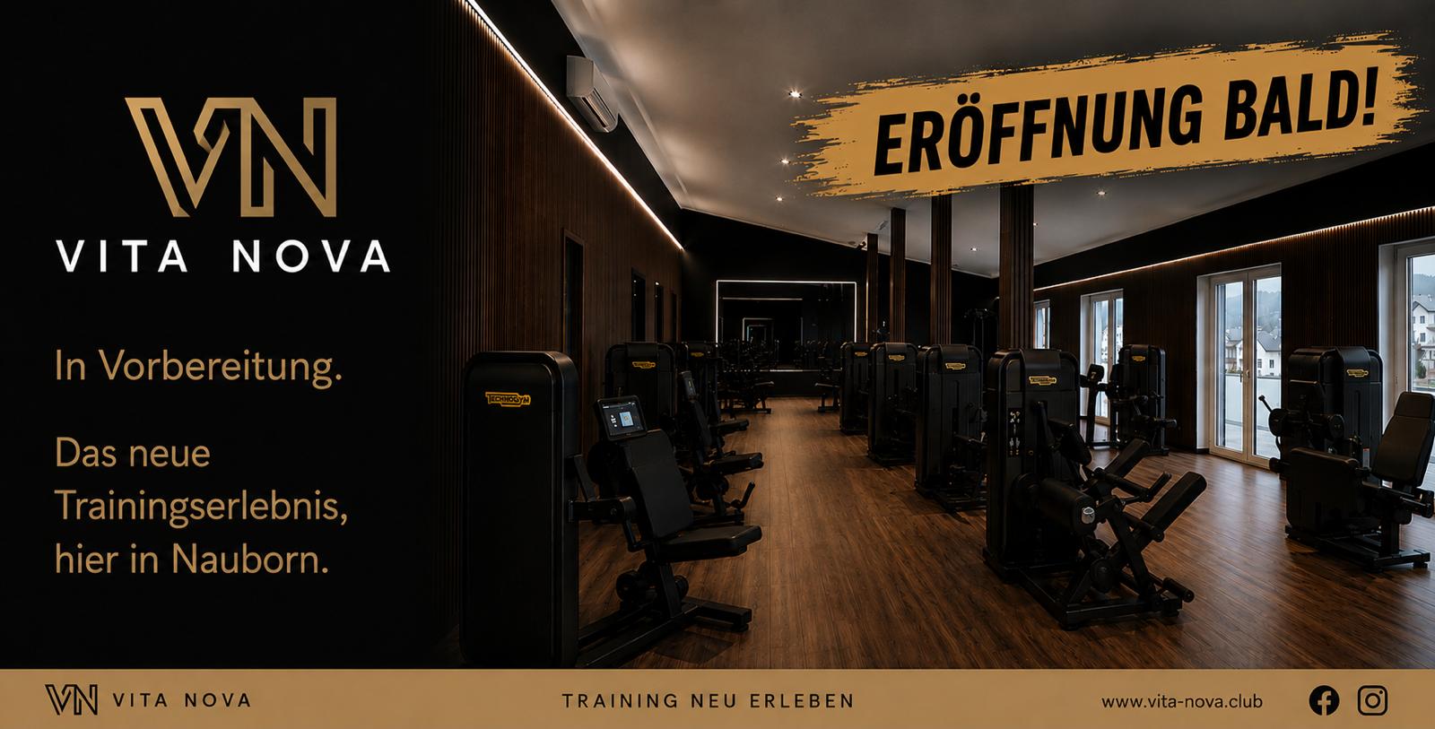 Vita Nova – Das neue Trainingserlebnis in Nauborn. Eröffnung bald.